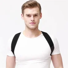 Ключица поддержка для спины и плечей Пояс Корректор осанки фиксатор для мужчин и женщин подтяжки и бандаж плечевая осанка