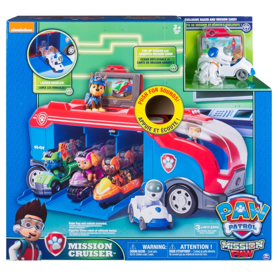 

Paw patrol dog toy rescue bus sound and light music patrol car high quality pvc product ryder model gift for children