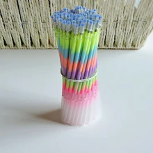 7 видов цветов радуги ballpint гелевая ручка Выделите пополнения цвет блестящими пополнения Живопись Pen