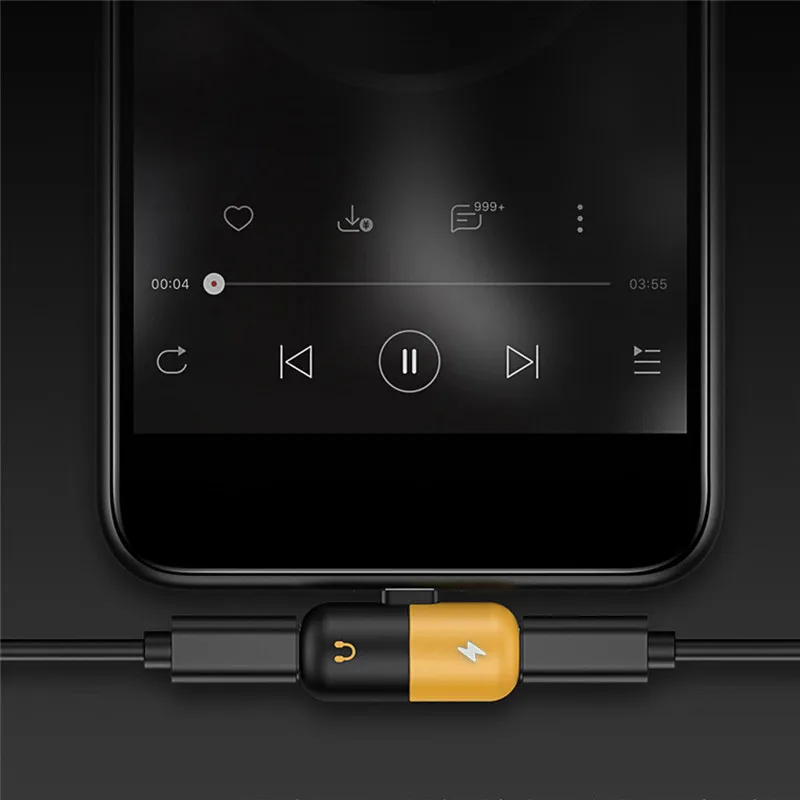 Адаптер Lightning для iPhone 11 Pro Max 7 8 X зарядка аудио Aux зарядное устройство сплиттер для наушников Наушники капсула таблетки IOS 13