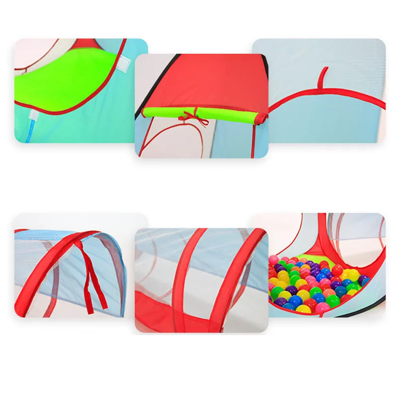  JKLYZXS Multicolor baby tent for kids foldable toy children plastic house game play tent Ball Pool