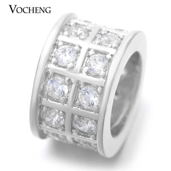 

10pcs/lot Wholesale Endless Charms Zircon Crystal Charms Brass Fit 6mm Sheep Leather Jewelry VC-081*10