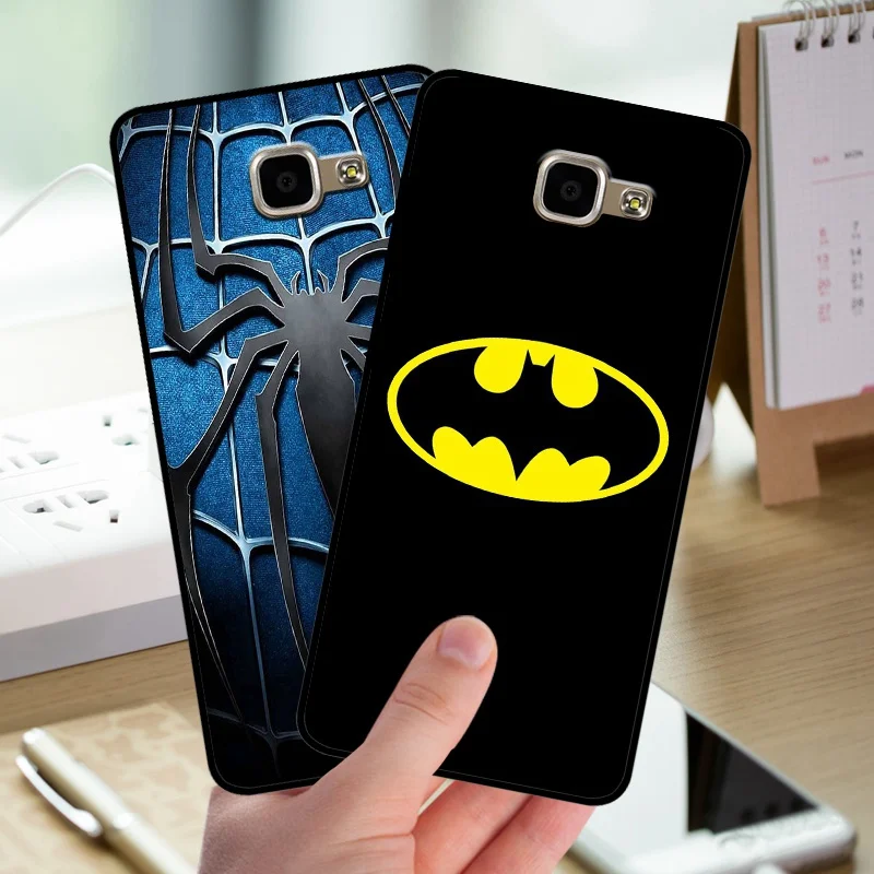 mosirui for samsung galaxy A7 2016 A710 A710F case Silicone Cover soft shell Back in fitted phone Marvel Comics Spider |
