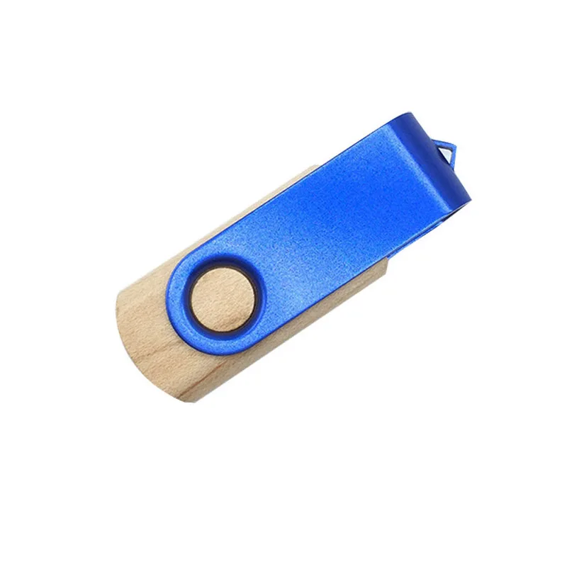USB 2 0 металлическая вращающаяся флеш память 4 ГБ 8 16 32 64 креативная Деревянная