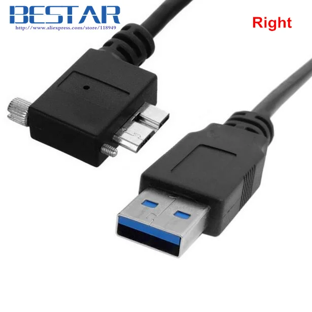 90 градусный правый левый вверх и вниз Угловой Micro B USB 3.0 винтовой кронштейн для A Type