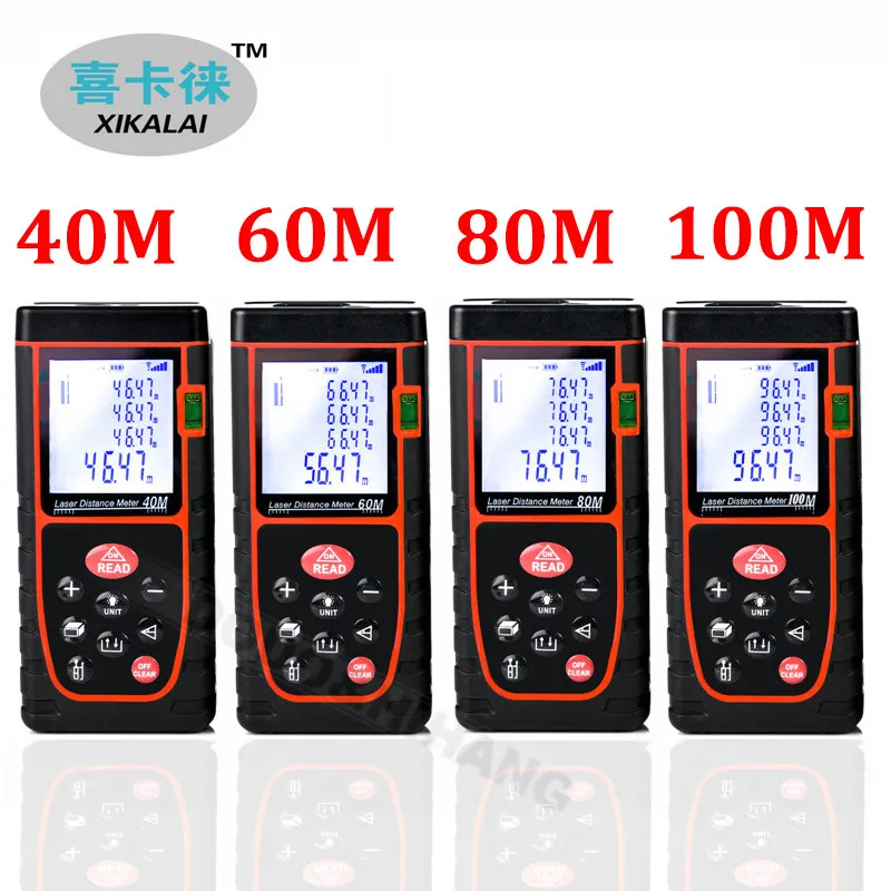 Laser Distance Meter 40M 60M 80M 100M Laser Rangefinder Laser Tape Range Finder Trena Ruler Diastimeter Building Hand Tool D1013 (11)_