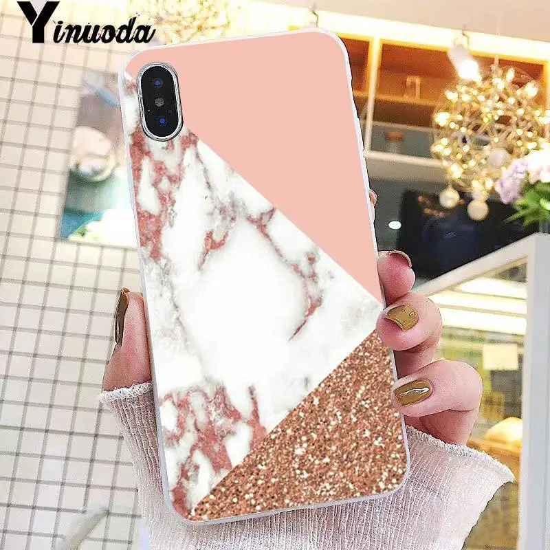 rose pink gold marble glitter stripes Design