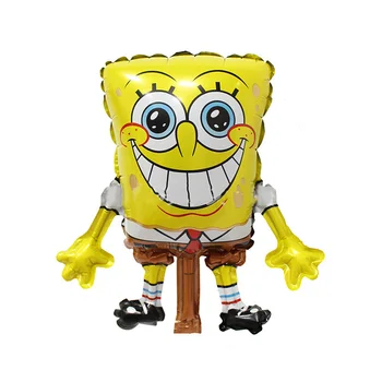 

50pcs Cartoon foil ballon MINI Spongebob balloons birthday party decor Spongebob patrick star theme balloons toys inflate globos