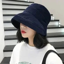 MAXSITI U, осенние и зимние шапки, винтажные вельветовые, в форме колокольчика, дизайнерские шапки-ведра, Женские однотонные шапки для бассейна рыбака