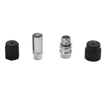 

2 Piecses A/C Service Ports Adapters Ball Valves Low&High Side for GM Ford high side charging ports