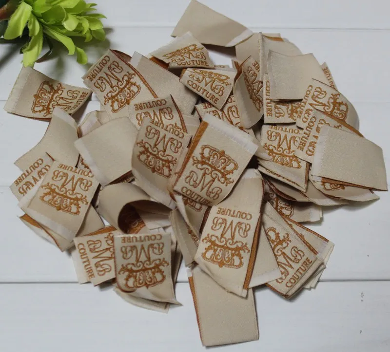 

customized clothing woven labels and tags brand logo labels for clothing 1000pcs lot