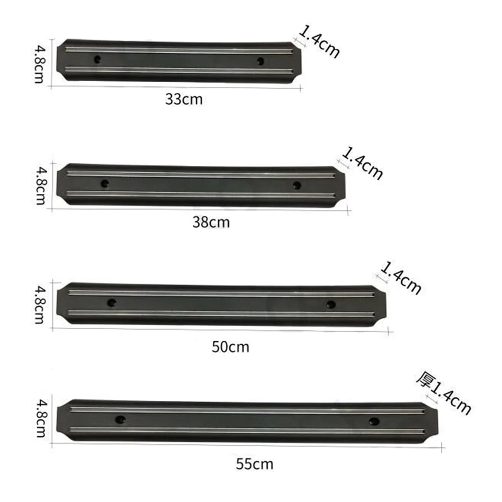 Мощный Магнитный нож полоса кухонные инструменты мощный магнитный для ножей держатель(50 см черный