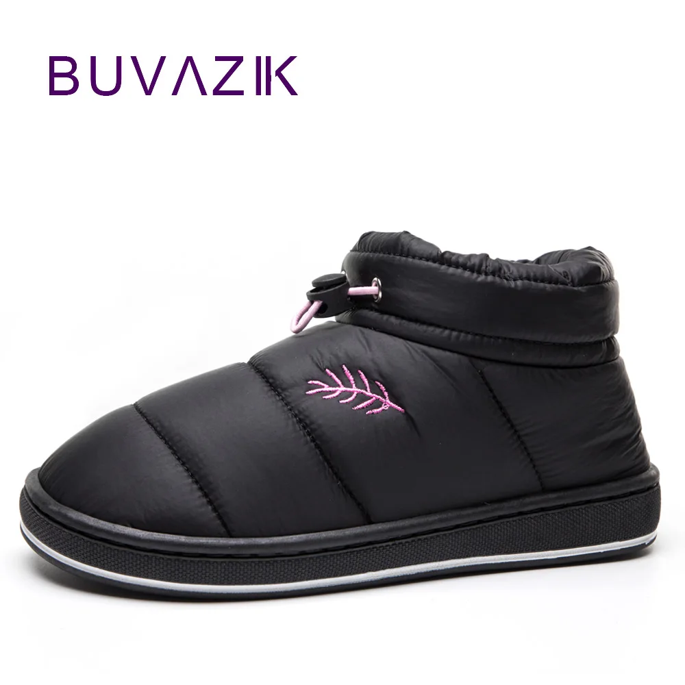 

2018 new warm short ankle winter boots for women waterproof girls female cotton shoes with plush botas mujer antiskid sole