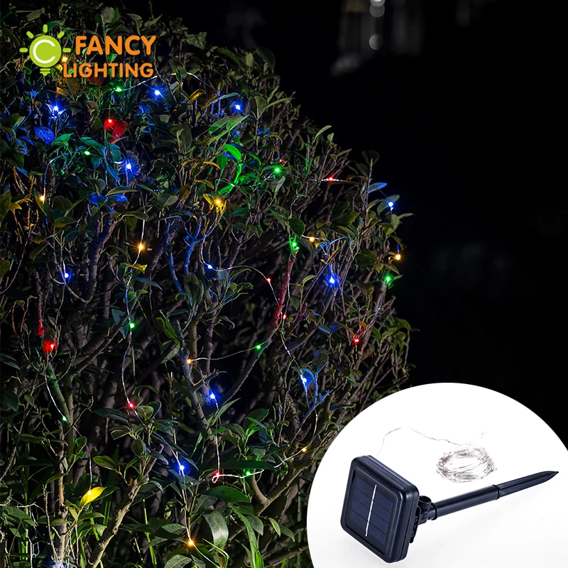 

5M 50LED RGB Solar Led Strip Light 90-260V Waterproof led light for Home/Christmas/Wedding/Party Decor Outdoor Solar Power lamp