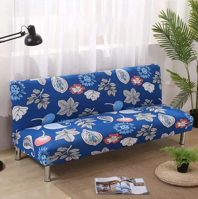 No Armrest All inclusive Sofa Cover Elastic Couch Cover Floral Printed