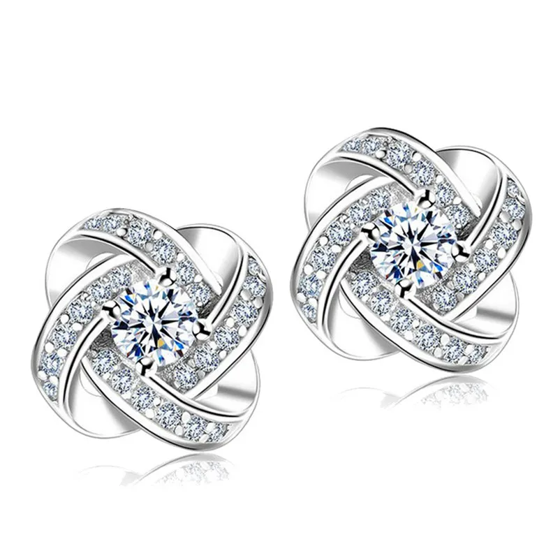 2018 Trendy earrings for women Simple Fashion Diamond Eternal Star Earrings Stud Earrings Jewelry earrings Brincos J04#N (13)