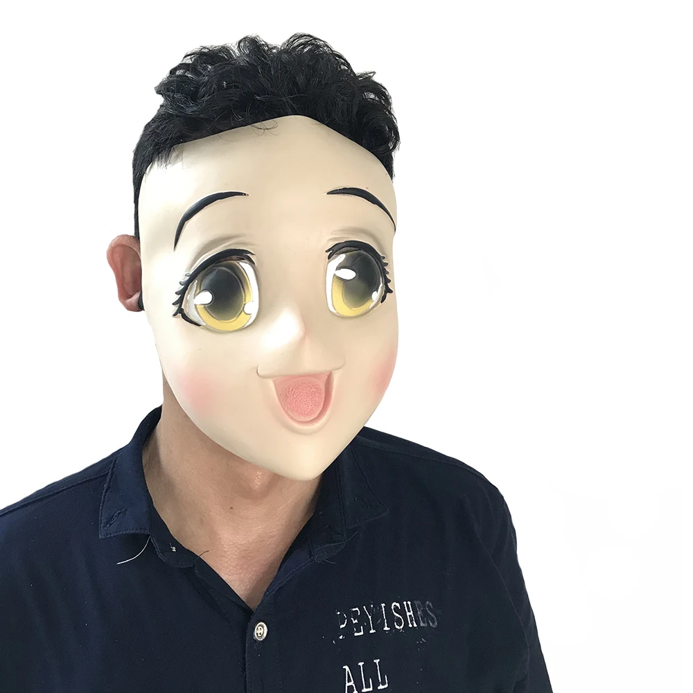 

Halloween Costume Big Eyes Baby Latex Full Face Mask Full Headgear Easter Masquerade Cosplay Adult Costume Party Masks
