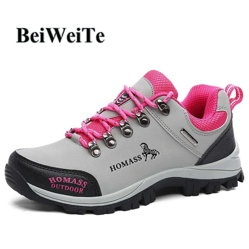 

Women Tourism Hiking Shoes Breathable Anti-skid Walking Climbing Sports Sneaker For Woman Spring Outdoor Trekking Mountain Shoes