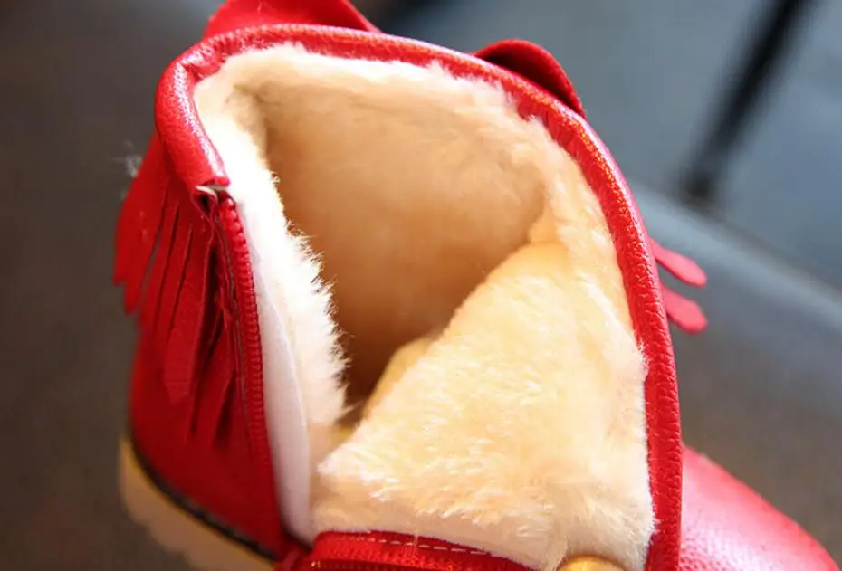 Children's leather snow boots-27-4