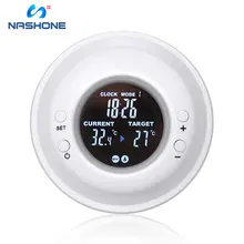 Digital thermostat temperature controller, Wireless Remote Control Thermostat Timer with LCD Display Outlet Adjustable Heating lcd wireless smart programmable thermostat for heating system app control
