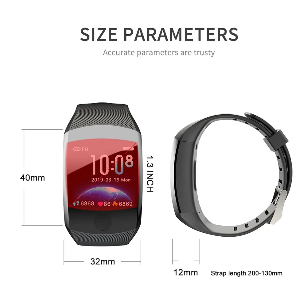 LOKMAT Bluetooth Смарт-браслет пульсометр измеритель артериального давления шагомер Водонепроницаемый Фитнес-трекер умный браслет для мужчин