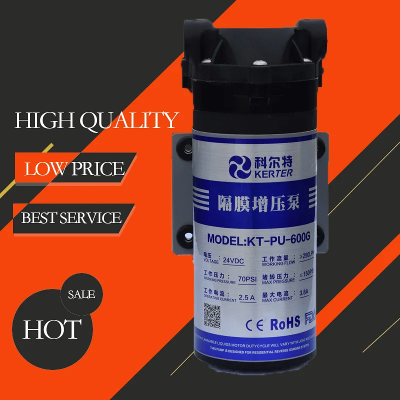 600g Water Purifier Booster Pump/self Priming Water Pump 24v Motor