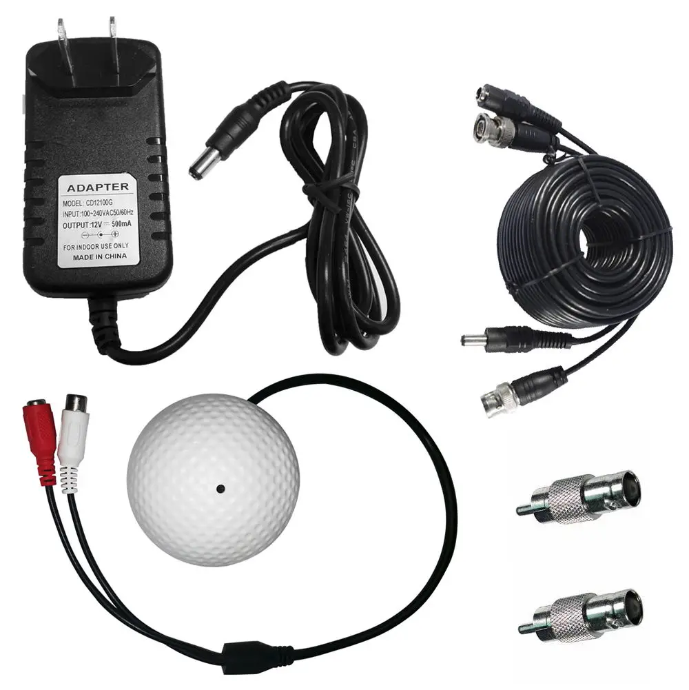 5 Pack Audio High Sensitive Mic Microphone for CCTV Security Camera DVR