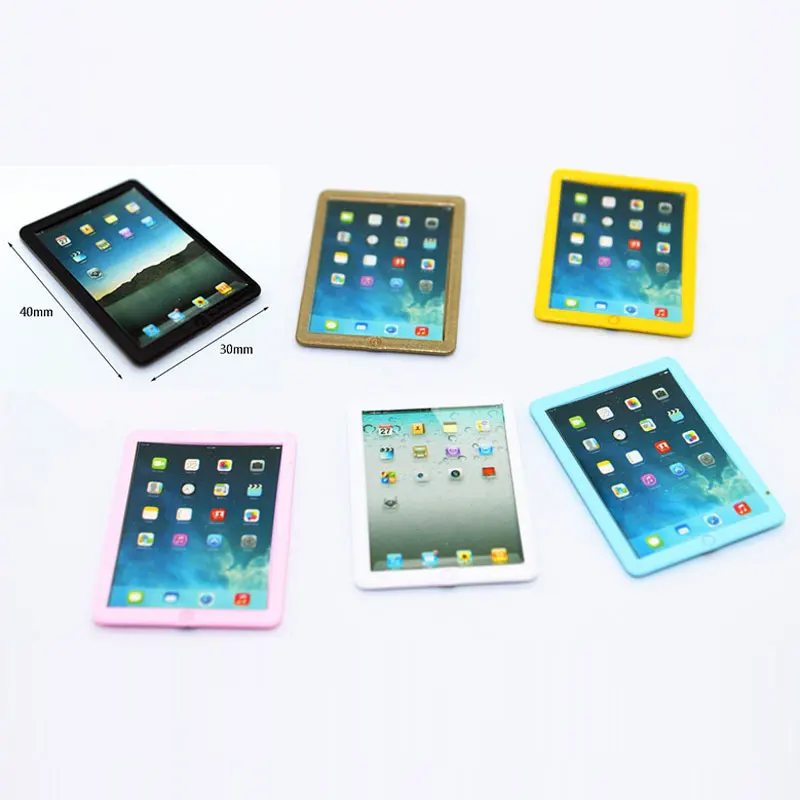 1:6/1:12 Scale mini ipad phone Dollhouse Miniature Toy Doll Food  Kitchen living room Accessories