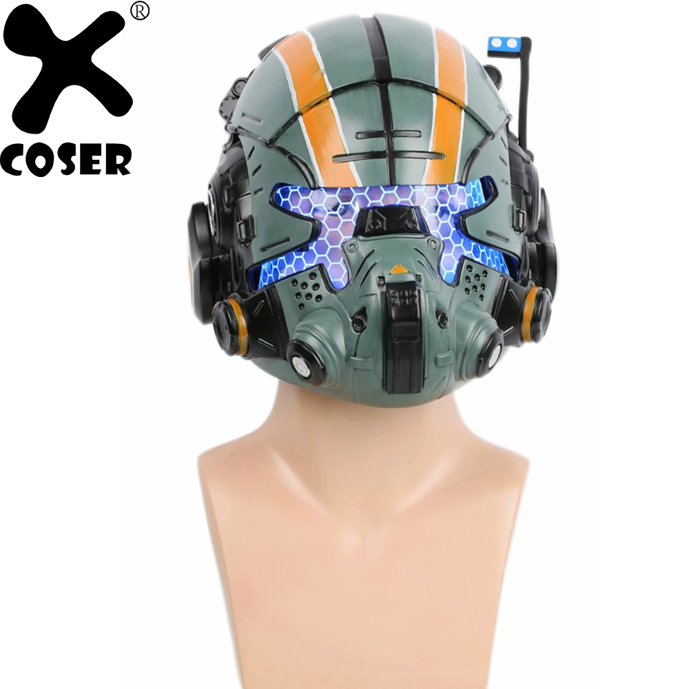 Xcoser Titanfall 2 ジャッククーパーヘルメットゲームコスプレフルヘッドヘルメット小道具ハロウィンパーティーマスクコスプレヘルメット Led ライト Movie Tv Costumes Aliexpress