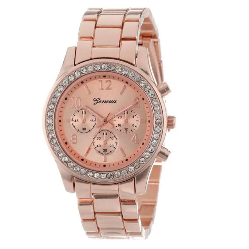 Женские часы женский Relojes Mujer 2018 роскошные дамы Кристалл Женева Кварцевые Для