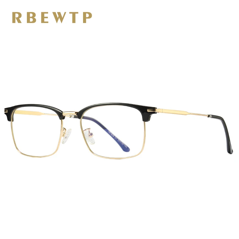 

RBEWTP TR90 Frame Square Anti Blue Light Blocking Glasses led Reading Radiation-resistant Computer Glasses Gaming Eyewear