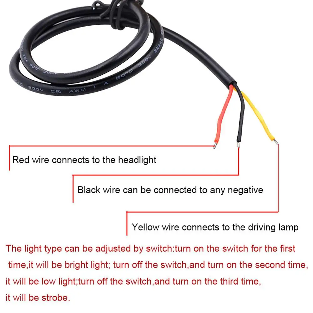 Adeeing 12 V-85 V Встроенный двойной круг модный крутой светодиодный налобный фонарь внутренний мотоциклетный Электрический автомобильный фонарик Devil Eyes r30