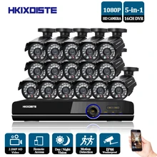 Система AHD CCTV 16CH AHD 1080 P CCTV DVR Kit HDMI 1080 P 3000TVL ИК-камеры безопасности Системы всепогодные комплект видеонаблюдения