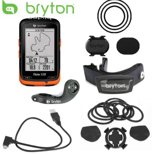 

new Bryton Rider 530 GPS Bicycle Bike Cycling Computer & Extension Mount ANT+ Speed Cadence Dual Sensor Heart Rate Monitor HOT