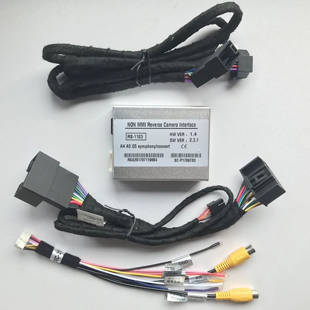 

Front Rear View Camera Original screen upgrade Interface Adapter backup Camera Decoder For Audi A4 B8 Concert or Symphony Radio