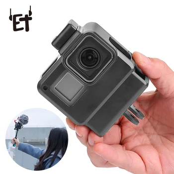 

V2 Vlog Case Housing Shell for GoPro Hero 7 Portable V2 Vlogging Cage Frame Cold Shoe Mount for Microphone GoPro Accessories