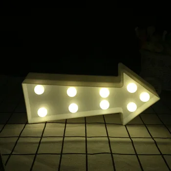 melhor Modern Led Seta Carta Marquise Luminaria Night Light 3D Branco/Preto Home Parede Decoração Da Lâmpada De Mesa Luz Indicadora Para Coffe Shop