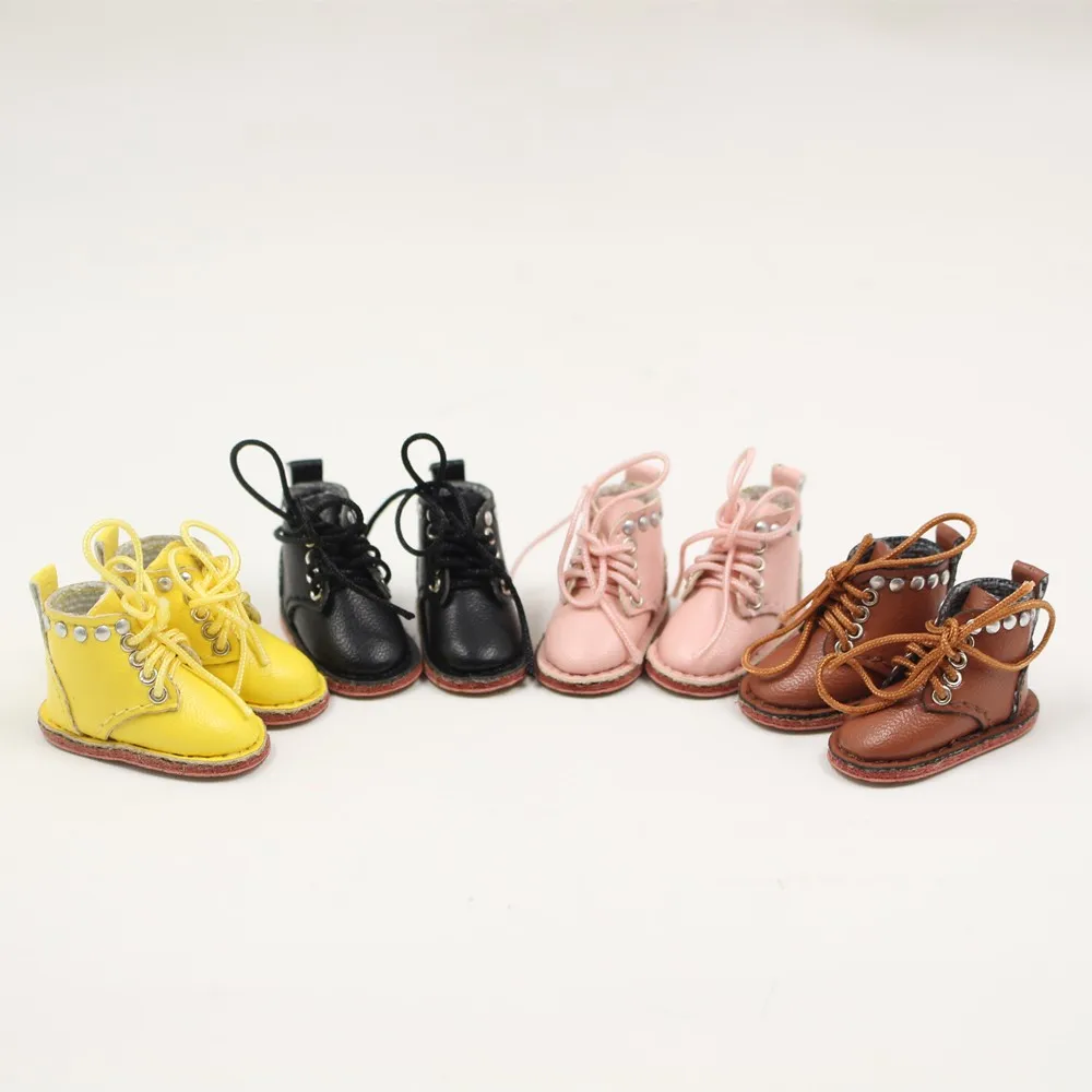 Blyth doll Leather shoes with four differents color for suitable  1/6 30cm 6