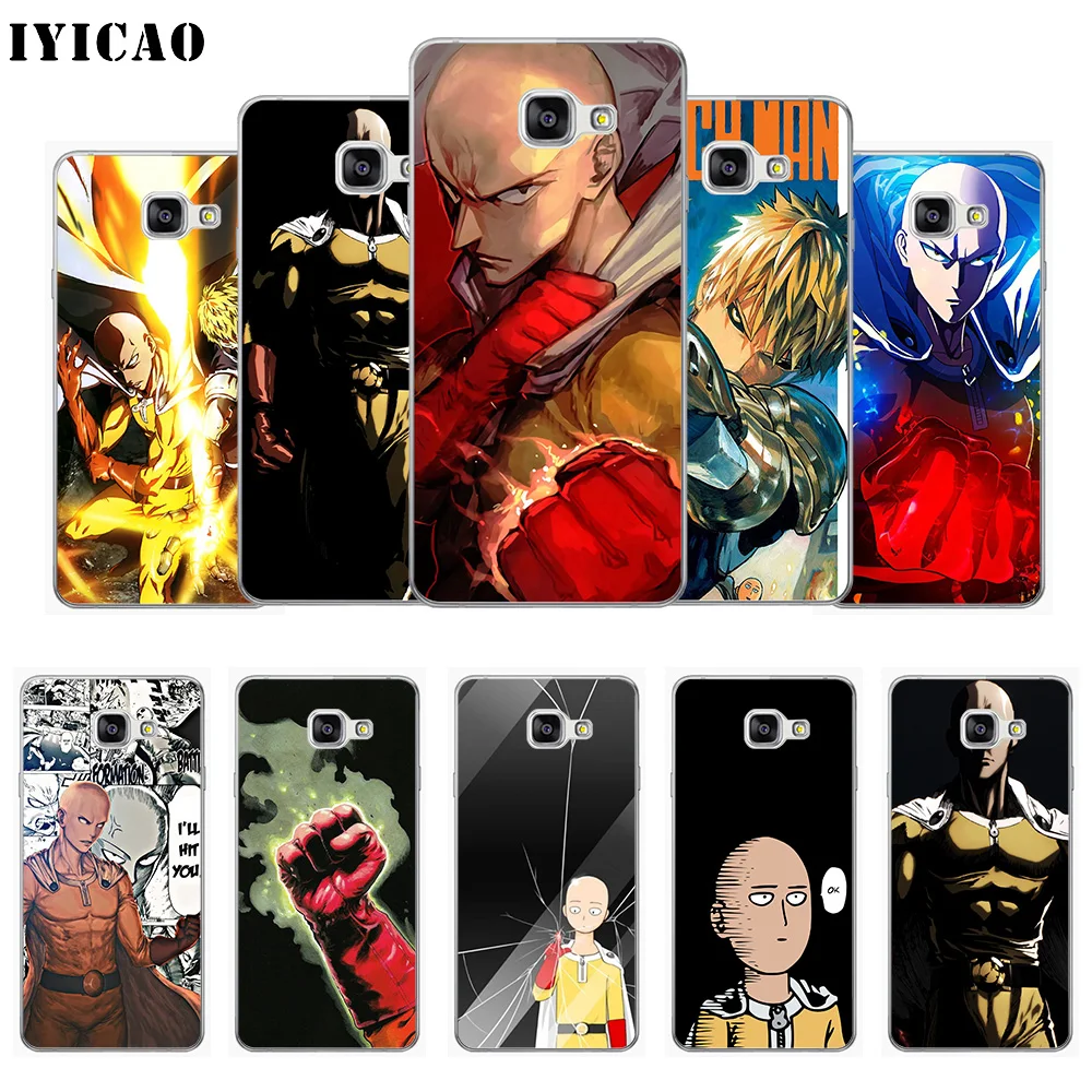 IYICAO One Punch Man Saitama Мягкий силиконовый чехол для телефона Samsung A10 A30 A40 A50 A70 M10 M20 M30 TPU |