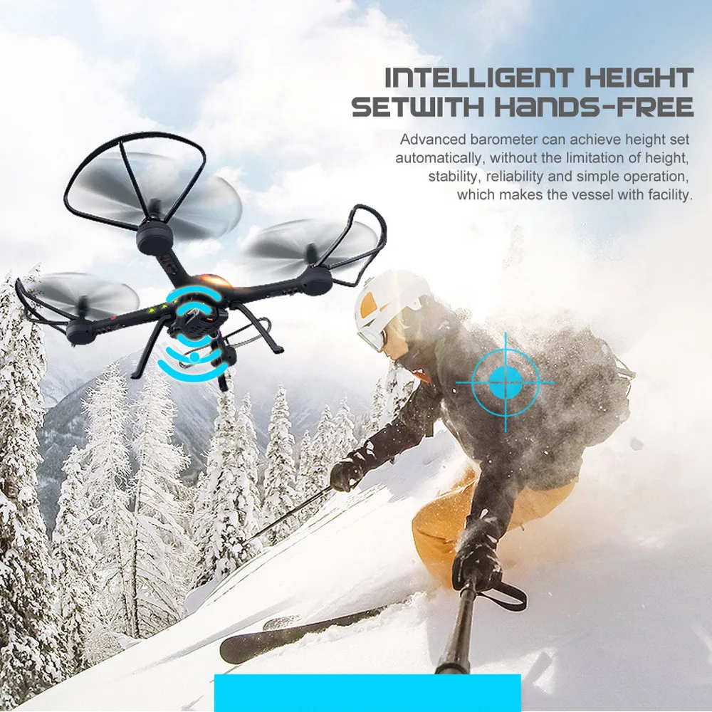 

Original JJRC H11WH FPV RC Quadcopter 2.4G 4CH 6-axis Gyro Helicopter with WiFi Camera 2MP HD Modo Headless 3D-flip Set-altura