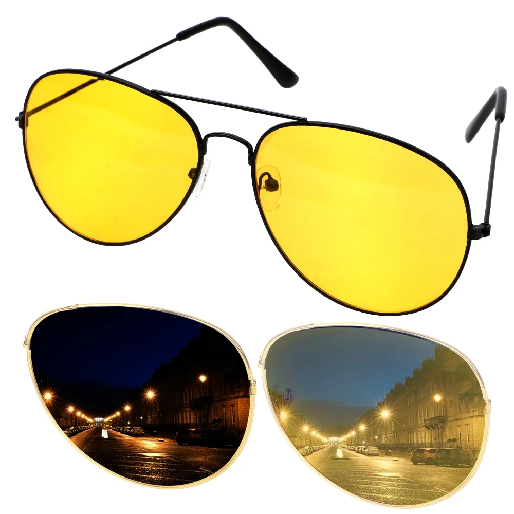 FORAUTO Car Night Vision Driver Goggles Polarized Driving Glasses Anti-glare Polarizer Sunglasses Copper Alloy Eyewear