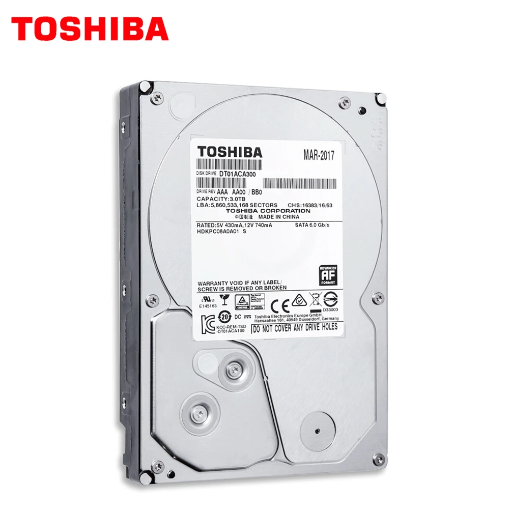  Disco duro interno SATA 60 Gb/s para cámara cctv 3TB Disco Duro HDD interno SATA 3 7200RPM 64M 35 