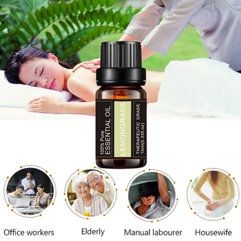 

Lemon Grass Natural Massage oil Aromatherapy essential oil Body Skin Care Oil Relieve soreness Body Anxiety P1