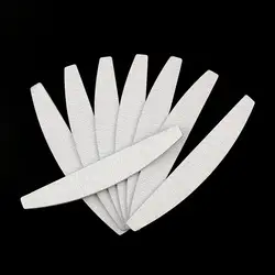 5 шт./лот 178*28 * мм 4 мм Half Moon Форма Дизайн ногтей файлы тонкий шлифовальный Набор ногтей буферы для ногтей гель Инструменты маникюр педикюр