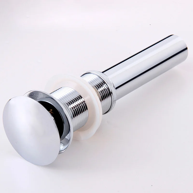 Chrome Finish Brass Bathroom Vanity basin Sink Drain stopper drainer