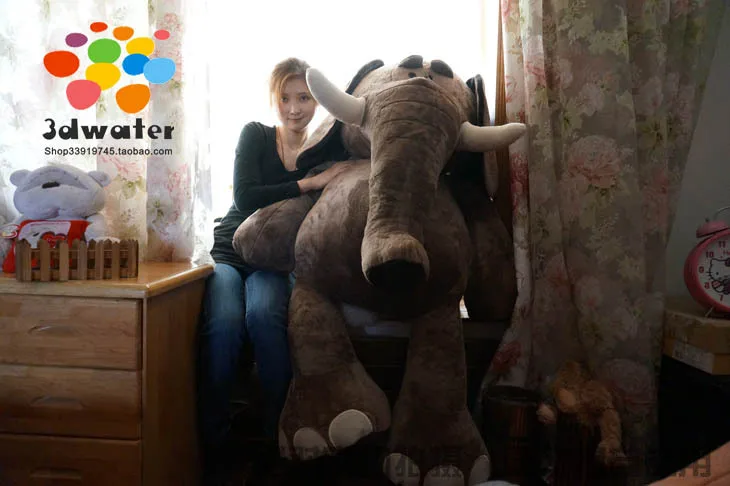 

Stuffed animal 145cm elephant plush toy soft doll throw pillow gift w2851