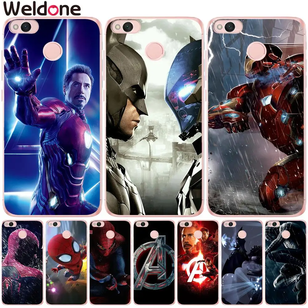 

Fashion Case For Xiaomi Mi 5X Mi a1 Mi6 Redmi 4X 4 Pro 4A 5A Cool Super Hero Phone Cases Cover Etui for redmi 4a Note 4x 5A Case