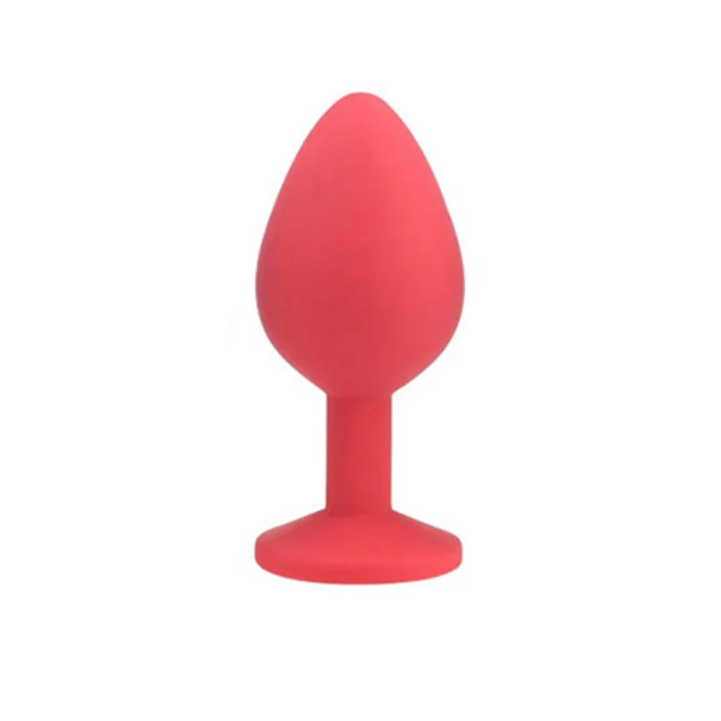 Medium Size Anal Sex Toys For Women &amp Men Red Erotic Butt Plugs + Crystal Jewelry Adult Booty Beads Anus Products Tube Tool |