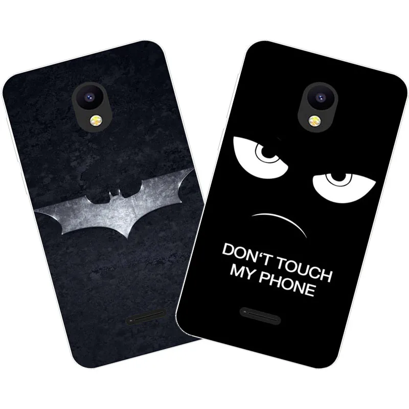 

Meizu C9 Pro Case,Silicon Black Bats Cartoon Painting Soft TPU Back Cover for Meizu C9 Protect Cases Shell