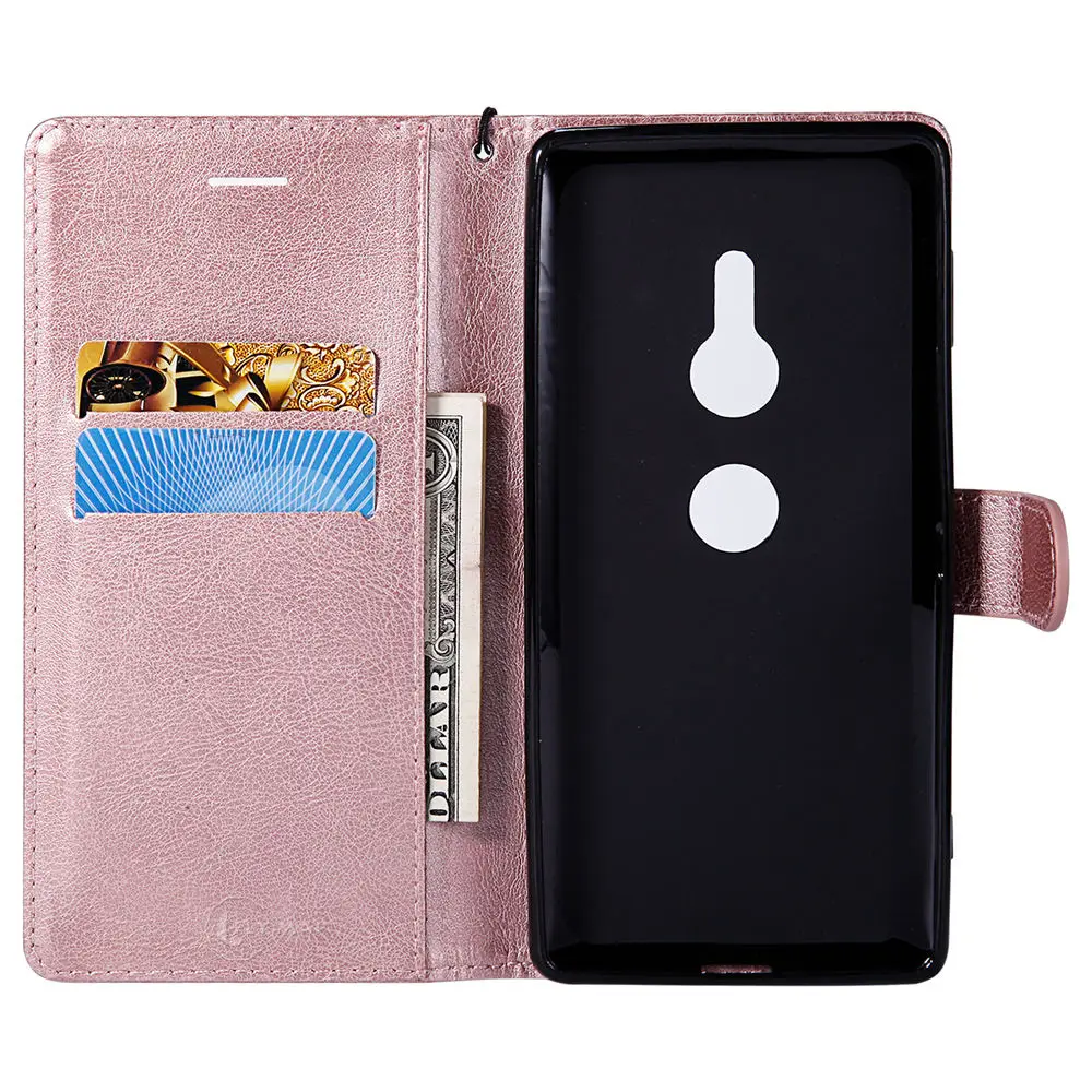 Чехол Кошелек для SONY Xperia XZ2 H8216 H8276 H8266 флип чехол телефона из искусственной кожи XZ 2